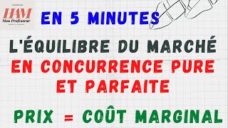 TD  Concurrence Imparfaite  EX12  Léquilibre du Marché en Concurrence Pure et Parfaite [upl. by Nace]