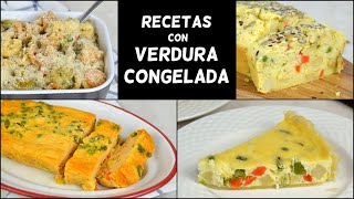 COMO COCINAR VERDURA CONGELADA ¡4 recetas con menestra de verdura congelada fáciles y deliciosas [upl. by Nnyroc]