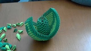 How to make 3d origami flower suport [upl. by Dnomyar629]