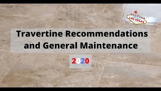 Travertine Tile and Grout Recommendations and General Maintenance tilegroutcleaning travertine [upl. by Dranrev67]