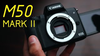 Canon EOS M50 Mark II  Unboxing and First Look Hindi [upl. by Soirtemed21]