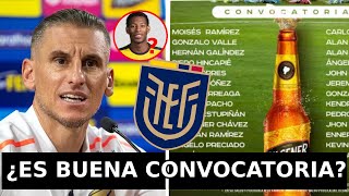 CONVOCATORIA en FRÍO 🥶 de Ecuador para DOBLE Fecha FIFA ¿Beccacece se EQUIVOCA o ACIERTA  Análisis [upl. by Atikim]