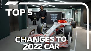 Top 5 Changes on the 2022 F1 Cars [upl. by Dilks961]