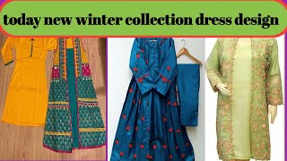 Today new winter collection dress design long dress design inner and upper design dresses [upl. by Philips]