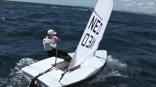 SportVid  Laser sailing upwind [upl. by Martreb]