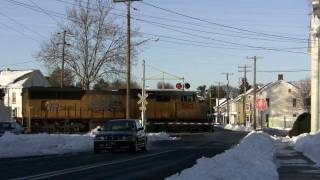 Norfok Southern Harrisburg Line Fabulous Snow Sightings on a Sunny Day [upl. by Suirtimid945]