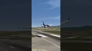 B737Max 9 hard landing aeroflyfsglobal aerofly boeing b737max aviation landing airbus [upl. by Norman]