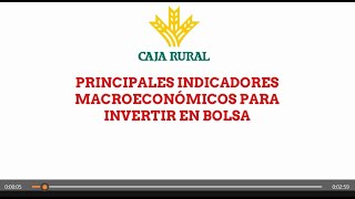 PRINCIPALES INDICADORES MACROECONÓMICOS [upl. by Siroval]