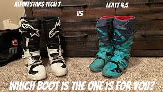 Alpinestars tech 7 vs leatt 45 what boot is better for you [upl. by Eirrok]