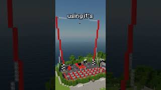 Working DIVE COASTER In Minecraft minecraft minecraftbuild themepark [upl. by Doralynn]