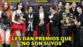 GOLDEN DISC AWARDS 38th ROBA A AESPA NCT Y TRASURE KNTEZ CUESTIONAN LOS PREMIOS [upl. by Docilu118]