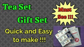 Tea Gift set  Full and detailed tutorial  This is such a quick and easy gift set to make [upl. by Spieler]