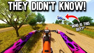 I WENT UNDERCOVER AND LAPPED THE ENTIRE FIELD IN MX BIKES [upl. by Attenra766]