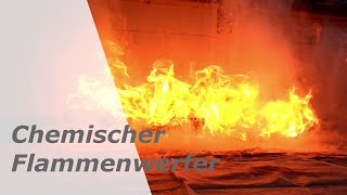 Chemischer Flammenwerfer Selbstentzündung von Paraffin [upl. by Sloatman217]