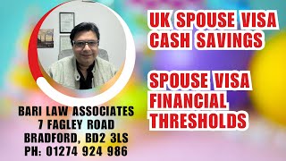 Spouse visa savings threshold spouse visa financial threshold exemption in financial [upl. by Jallier]