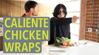 Low Calorie Chicken Wraps Recipe  Being Fat Sucks [upl. by Norvall]