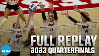 Nebraska vs Arkansas 2023 NCAA volleyball tournament quarterfinals  FULL REPLAY [upl. by Gnod399]