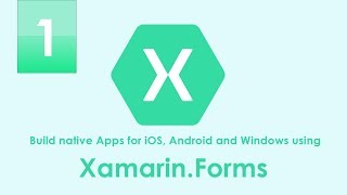 1 بناء تطبيق موبايل لعرض الدروس بتقنية XamarinForms ولغة سي شارب  بدء التطبيق [upl. by Valenba]