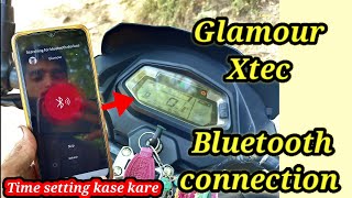 Hero Glamour Xtec 125  Bluetooth Smart phone connectivity  Step By Step full details In Hindi [upl. by Clabo]