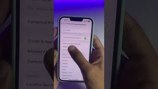 Turn Off InApp Purchases on iPhone iphone iphonetricks iphonetips inapp inapppurchases [upl. by Matthiew739]