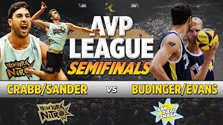 AVP League Semifinals TaCrabbSander vs BudingerEvans  New York Nitro vs San Diego Smash [upl. by Leanahtan]