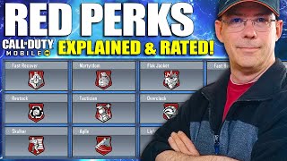 CoD Mobile Red Class Perks Explained and Rated 😍 CoDM Red Perks Guide [upl. by Anade450]