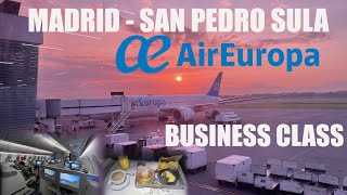 Air Europa B7878 Business Class MadridSan Pedro Sula [upl. by Godfry269]