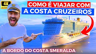 POR DENTRO DO COSTA SMERALDA Como É Viajar de Cruzeiro na EuropaPalermo Marselha Costa Cruzeiros [upl. by Newberry]