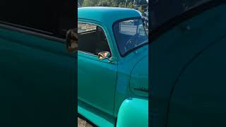 Blue Chevy pickup at the car show automobile carsshow car carlover carlovers [upl. by Adeuga]