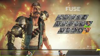 Fuse Character Selection Quotes  Apex Legends  Reupload [upl. by Kolosick482]