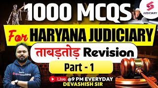 1000 MCQs for Haryana Judiciary Exam 2024  Haryana Judiciary Exam Preparation  Devashish Sir [upl. by Olnton790]