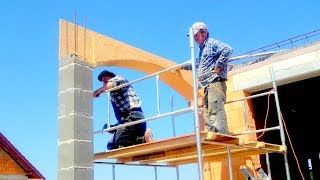 Building a house s by s Day 43 50 Substrings archeshaped lintels [upl. by Corliss]