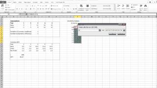 Excel Sensitivity Analysis Part 13  Data Table function [upl. by Marnia]