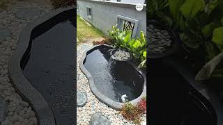 Installed Fish Pond for a client house in Klang Valley  Konzept Garden [upl. by Sheffie]