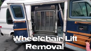 Removing a wheelchair lift from a van [upl. by Miza]