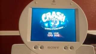 PSone LCD Screen Review Part 2 Crash Bandicoot 2 [upl. by Paviour833]