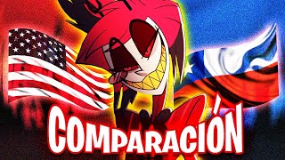 Hazbin Hotel Cap 1 ➡️ COMPARACIÓN DOBLAJE [upl. by Ilrebmyk]