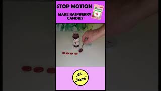 Stop MotionMake Raspberry Candies amp ASMR stopmotion asmrsounds raspberry candies animation [upl. by Adrahc]