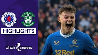 Rangers 21 Hibernian  Rangers come from behind to beat tenman Hibs  cinch Premiership [upl. by Nevin]