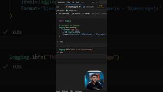 Master Python Logging in Minutes shorts python [upl. by Ecirehs]