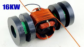 16000W Electricity 220V Motor Copper Coil 775DC Motor Magnet Science Project [upl. by Megdal]