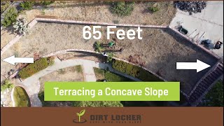 Curved slope concave Dirt Locker® application with Tree rings [upl. by Beasley]