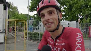 Jenthe Biermans  Interview at the finish  Stage 3  Giro dItalia 2024 [upl. by Ytineres]