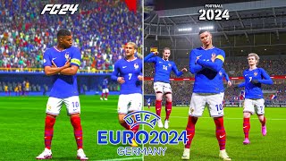 EA Sports FC 24 vs eFootball 2024  CELEBRATIONS • UEFA Euro 2024 [upl. by Eide]