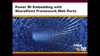 Power BI Embedding with SharePoint Framework Web Parts [upl. by Ardied620]