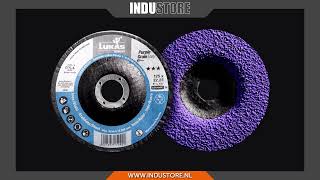 Industore Lukas Purple Grain Easy  Double  Agressieve schuur  slijpschijf voor zware toepassing [upl. by Pine]