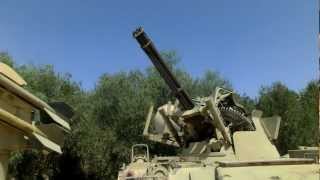 Close look at M163 Vulcan 20mm 3000 RPM Gatling Anti Aircraft Gun on M113 [upl. by Wystand]