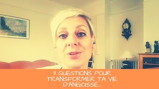 Agoraphobie anxiété  posezvous ces 3 questions et votre vie changera [upl. by Schwing]