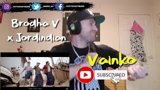 Brodha V x Jordindian  Vainko Music VideoREACTION [upl. by Eniksre]