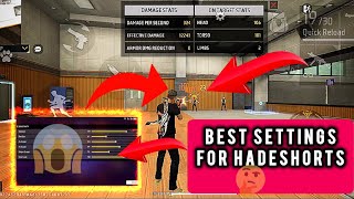 ⚙️Best Settings For Hadeshorts😱Dont Use Red DotDRHandcamGaming [upl. by Niveek747]